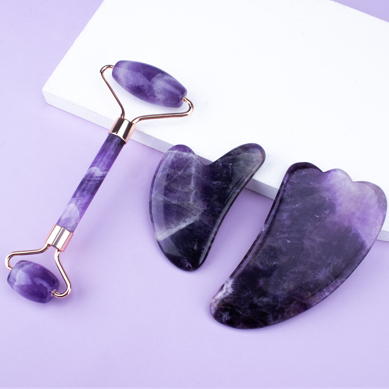 Purple Amethyst Facial Massage Roller
